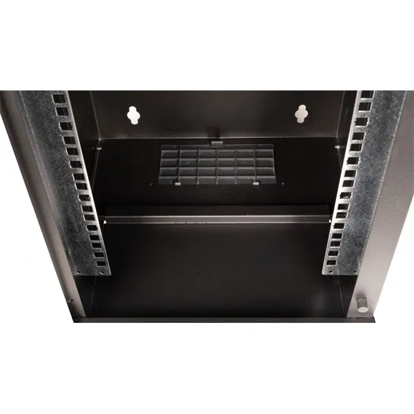 Equip Fali Rackszekrény - EWM-09-3030-B (10", 9U, 300x300mm, lapra szerelt, fekete) – 4. kép