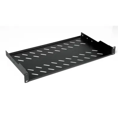 Equip Rackszekrény kiegészítő - EZFS-19-1-40-B (Fix polc, 19", 1U, Mélység: 250mm, fekete) – 2. kép