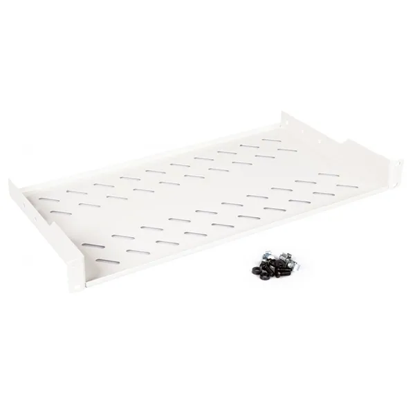 Equip Rackszekrény kiegészítő - EZFS-19-1-40-G (Fix polc, 19", 1U, Mélység: 250mm, szürke) – 2. kép