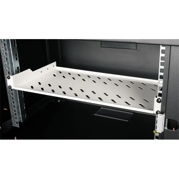 Equip Rackszekrény kiegészítő - EZFS-19-1-40-G (Fix polc, 19", 1U, Mélység: 250mm, szürke) – 4. kép