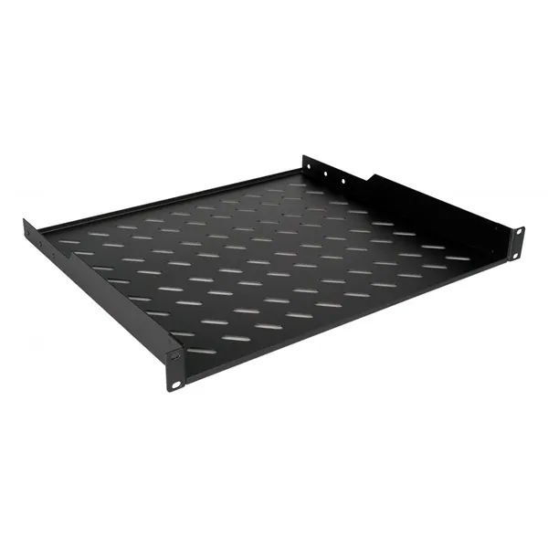 Equip Rackszekrény kiegészítő - EZFS-19-1-60-B (Fix polc, 19", 1U, Mélység: 400mm, fekete) – 2. kép