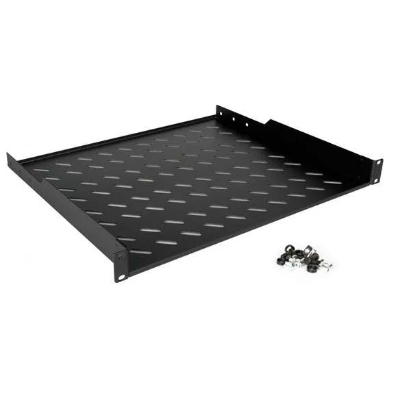 Equip Rackszekrény kiegészítő - EZFS-19-1-60-B (Fix polc, 19", 1U, Mélység: 400mm, fekete) – 3. kép