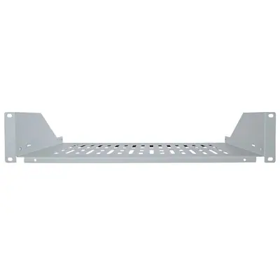 Manhattan Rackszekrény polc - 710947 (19", 2U, konzolos, fix, 350 mm mély, szürke) – 2. kép