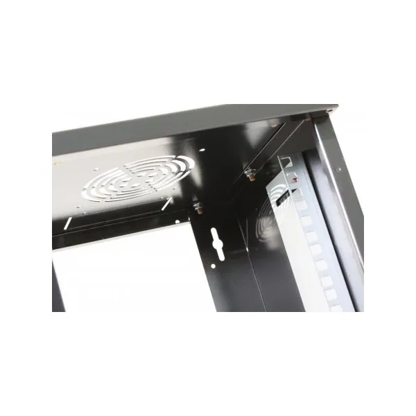 Manhattan Rackszekrény - 10" fali kivitel (6U, 320 (h) x 300 (w) x 300 (d) mm, Összeszerelt, Fekete) – 3. kép