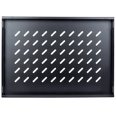 Manhattan Rackszekrény polc - 712521 (19", 1U, fix, 345 mm mély, fekete) – 2. kép