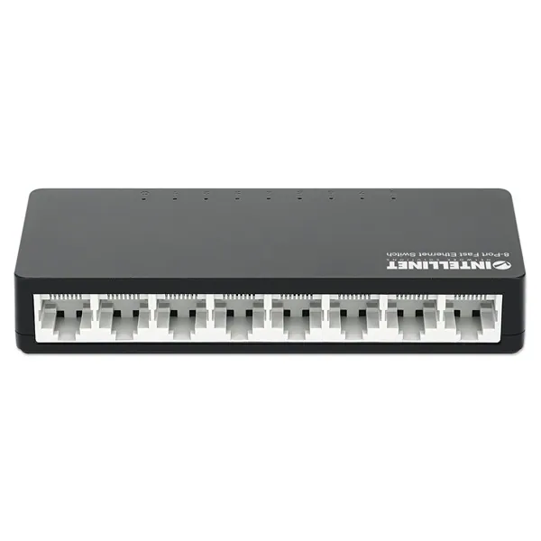 Manhattan Switch - 8 port, 100Mbps, műanyag, IEEE 802.3az, Fekete