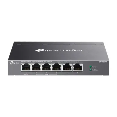TP-Link Switch  PoE - DS106GPP (6port 1Gbps; 3x at PoE+ port ; 1x bt PoE++ port; 64W)