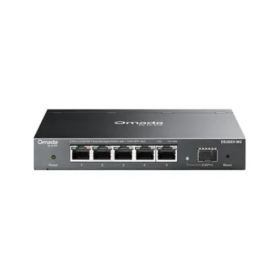 TP-Link Switch Menedzselhető - ES206X-M2 (Omada; 5x 2,5Gbps; 1x 10Gbps SFP+ port)