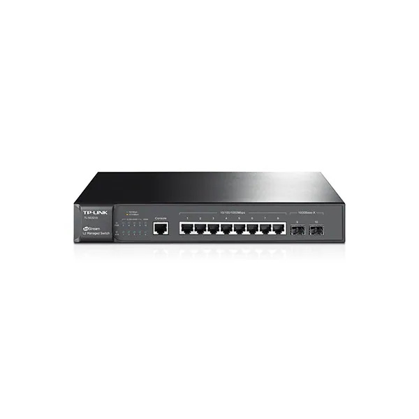 TP-Link Switch Menedzselhető - SG3210 JetStream (L2; 8port 1Gbps + 2port gigabit SFP; IPv6)