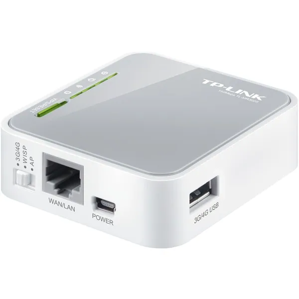 TP-Link Router WiFi N 3G - TL-MR3020 (150Mbps 2,4GHz; 4port 100Mbps; USB, UMTS/HSPA/EVDO modem komp.) – 4. kép