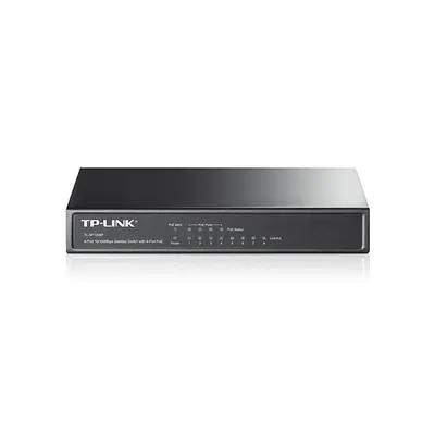 TP-Link Switch PoE - TL-SF1008P (8port 100Mbps; 8/4 af PoE port, 57W)