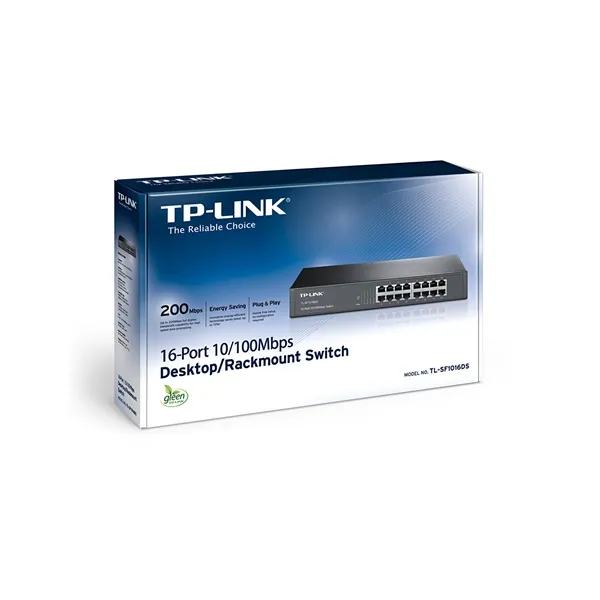 TP-Link Switch - TL-SF1016DS (16 port, 100Mbps; fém ház) – 3. kép