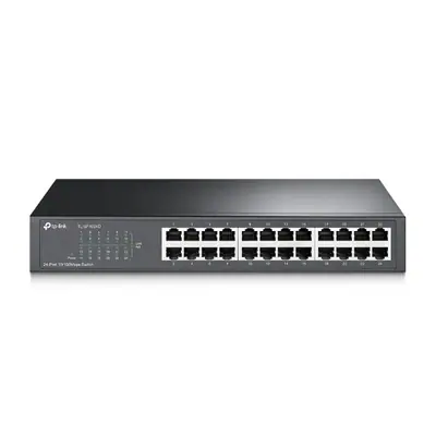 TP-Link Switch - TL-SF1024D (24 port, 100Mbps; fém ház, rackbe szerelhető)