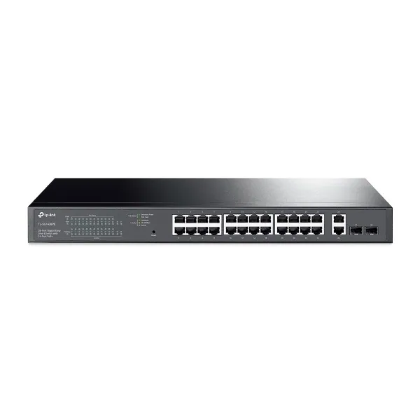 TP-Link Switch Easy Smart PoE - TL-SG1428PE JetStream (26 port 1Gbps; 24x af/at PoE+ port; 2x SFP port; 250W)