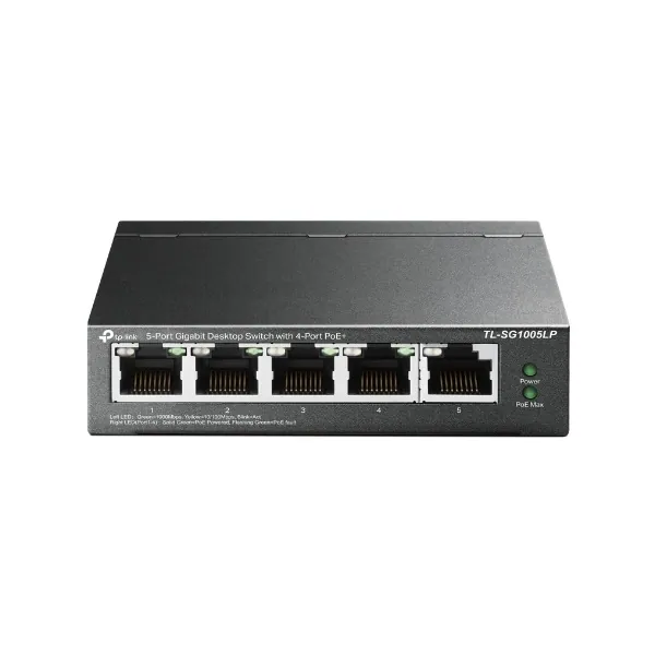 TP-Link Switch PoE - TL-SF1005LP (5port 100Mbps; 5/4 af PoE port; 41W)