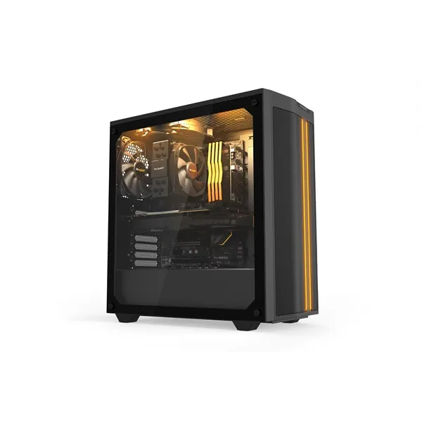 Be Quiet! Számítógépház - Pure Base 500DX Black (ATX, edzett üveg oldallap, fekete) – 8. kép