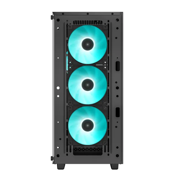 DeepCool Számítógépház - CC560 V2 (fekete, ablakos, 4x12cm LED venti, Mini-ITX / Micro-ATX / ATX, 1xUSB3.0, 1xUSB2.0) – 4. kép