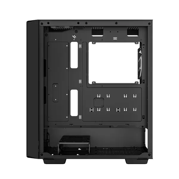 DeepCool Számítógépház - CC560 V2 (fekete, ablakos, 4x12cm LED venti, Mini-ITX / Micro-ATX / ATX, 1xUSB3.0, 1xUSB2.0) – 6. kép