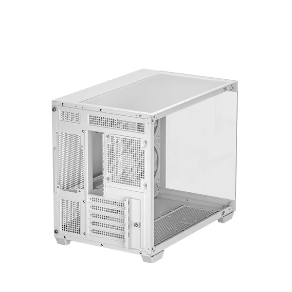 DeepCool Számítógépház - CG330 3F WH (fehér, ablakos, 3x12cm A-RGB, BTF, mATX, 2xUSB3.0, 1xUSB2.0) – 6. kép