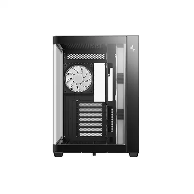 DeepCool Számítógépház - CG530U 4F (fekete, ablakos, 4x12cm A-RGB, BTF, ATX, 2xUSB3.0, 1xUSB2.0) – 2. kép