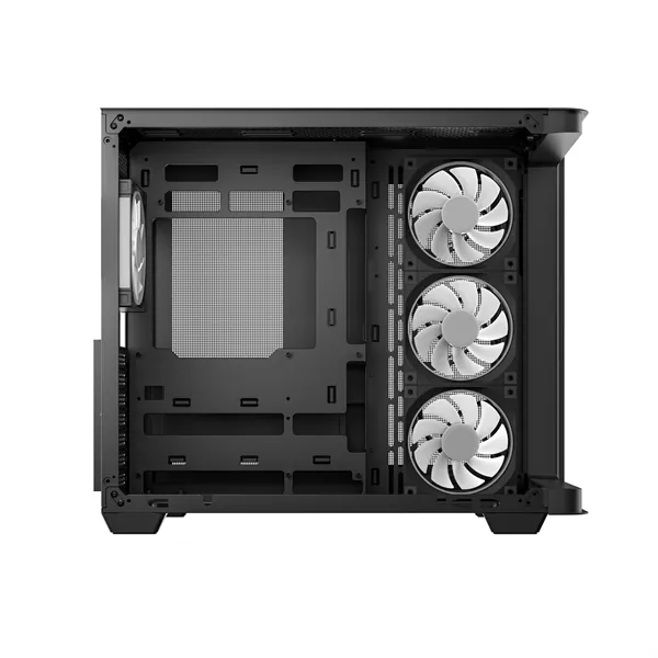 DeepCool Számítógépház - CG530U 4F (fekete, ablakos, 4x12cm A-RGB, BTF, ATX, 2xUSB3.0, 1xUSB2.0) – 3. kép