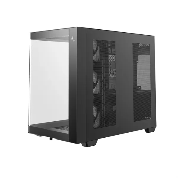 DeepCool Számítógépház - CG530U 4F (fekete, ablakos, 4x12cm A-RGB, BTF, ATX, 2xUSB3.0, 1xUSB2.0) – 6. kép