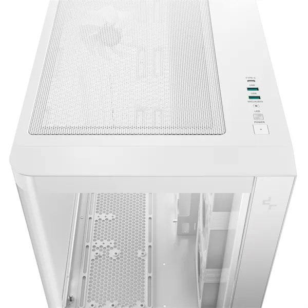 DeepCool Számítógépház - CG530U 4F WH (fehér, ablakos, 4x12cm A-RGB, BTF, ATX, 2xUSB3.0, 1xUSB2.0) – 5. kép