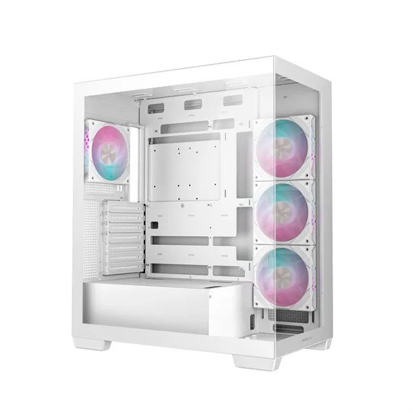 DeepCool Számítógépház - CG580 4F WH (fehér, ablakos, 4x12cm A-RGB, BTF, ATX, 2xUSB3.0, 1xUSB2.0) – 4. kép