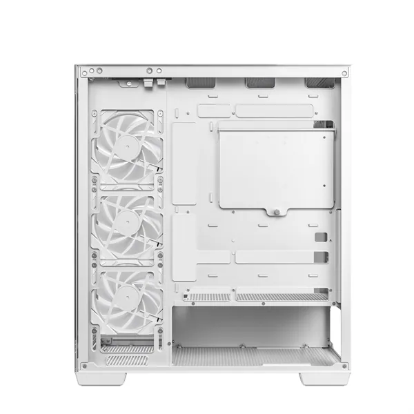 DeepCool Számítógépház - CG580 4F WH (fehér, ablakos, 4x12cm A-RGB, BTF, ATX, 2xUSB3.0, 1xUSB2.0) – 7. kép