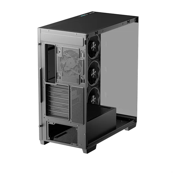 DeepCool Számítógépház - CG580 4F V2 (fekete, ablakos, 4x12cm A-RGB, BTF, ATX, 2xUSB3.0, 1xUSB2.0) – 6. kép