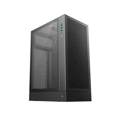 DeepCool Számítógépház - CH170 PLUS (Micro-ATX/Mini-ITX, 2xUSB3.0, Type-C, fekete) – 2. kép