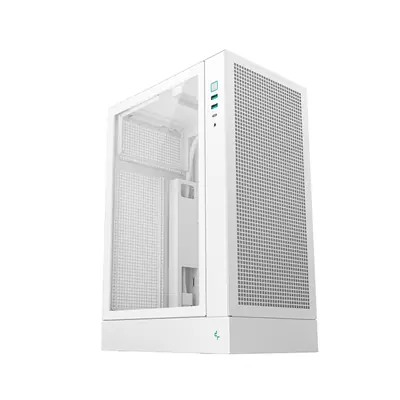 DeepCool Számítógépház - CH170 PLUS WH (Micro-ATX/Mini-ITX, 2xUSB3.0, Type-C, fehér) – 2. kép