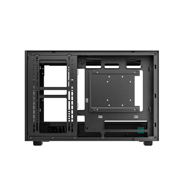 DeepCool Számítógépház - CH260 (fekete, Mini-ITX/Micro ATX (BTF), 2xUSB3.0, Type-C, fekete) – 6. kép