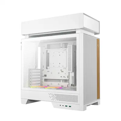 DeepCool Számítógépház - CL660 WH (fehér, 2x120mm A-RGB, ATX, 2xUSB3.0, 1xUSB-C) – 2. kép