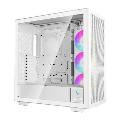 DeepCool Számítógépház - MORPHEUS WH (fehér, moduláris, 3x140mm venti,Mini-ITX /M-ATX /ATX /E-ATX, 4xUSB3.0, 1xUSB-C) – 2. kép