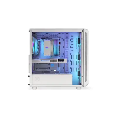 Endorfy Számítógépház - Arx 700 White ARGB (ATX /micro ATX/ITX, 1xUSB-C, 2xUSB3.0, 4x14cm LED ventilátor, ablak, fehér) – 2. kép