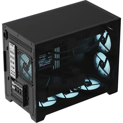 Formula Számítógépház - Air Mesh G6 Black (fekete, ablakos, mATX, 1xUSB3.0, 1xType-C) – 2. kép