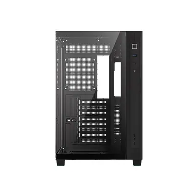 ID-Cooling Számítógépház - VIEW 510 (ablakos, venti nélkül, BTF, ATX, USB3.0, 1xUSB-C, fekete) – 2. kép
