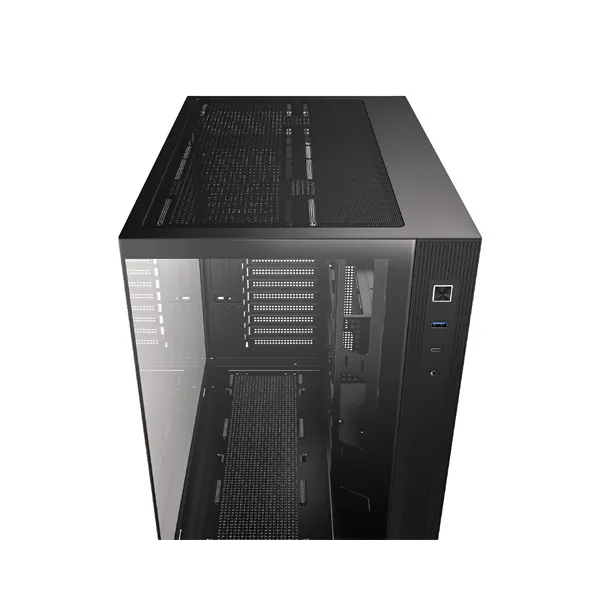 ID-Cooling Számítógépház - VIEW 510 (ablakos, venti nélkül, BTF, ATX, USB3.0, 1xUSB-C, fekete) – 5. kép