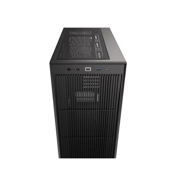 ID-Cooling Számítógépház - WARE 510 (ablakos, venti nélkül, ATX, USB3.0, 1xUSB-C, 1xUSB2.0, fekete) – 6. kép