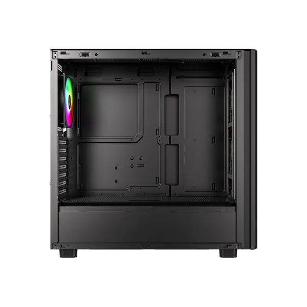 ID-Cooling Számítógépház - WARE 510 ARGB (ablakos, 4x12cm A-RGB, ATX, USB3.0, 1xUSB-C, 1xUSB2.0, fekete) – 3. kép