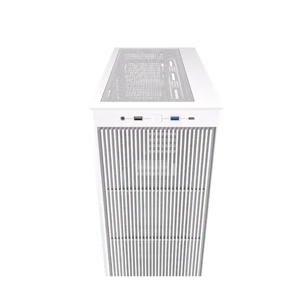 ID-Cooling Számítógépház - WARE 510 WH (ablakos, venti nélkül, ATX, USB3.0, 1xUSB-C, 1xUSB2.0, fehér) – 6. kép