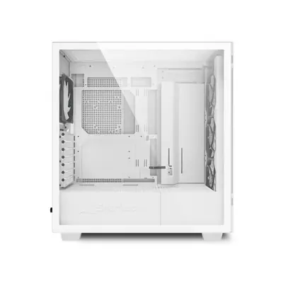 Sharkoon Számítógépház - Rebel C50 RGB White (fehér; ablakos; ATX, 4x120mm RGB ventilátor; 2xUSB3.0; 1xUSB 3.2; I/O) – 2. kép