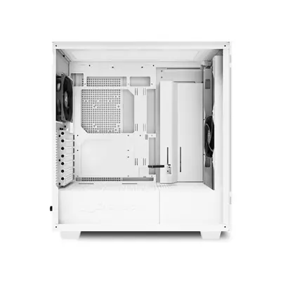 Sharkoon Számítógépház - Rebel C50 White (fehér; 2x120 mm ventilátor, 2xUSB3.0; 1xUSB 3.2; I/O) – 2. kép