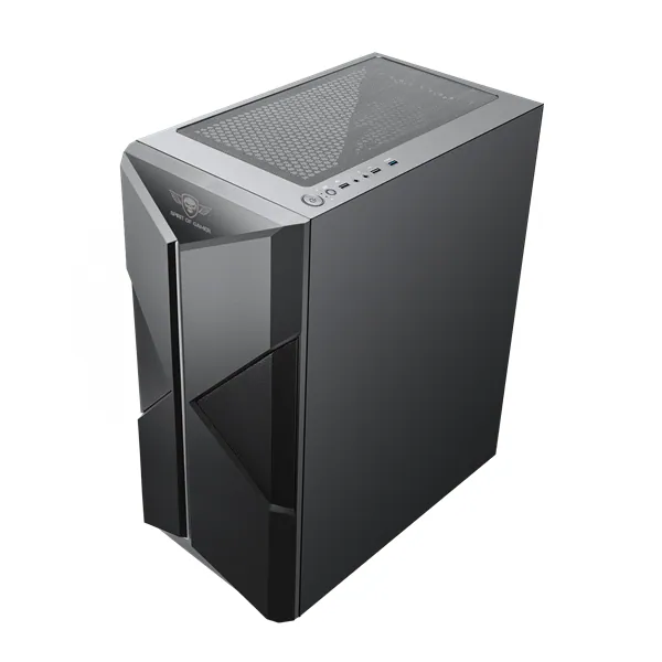 Spirit of Gamer Számítógépház - CLONE 3 Black (fekete, ablakos, 2x12cm ventilátor, alsó táp, ATX, 1xUSB3.0, 2xUSB2.0) – 8. kép