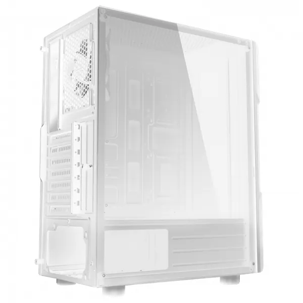 Spirit of Gamer Számítógépház - CLONE 3 White (fekete, ablakos, 2x12cm ventilátor, alsó táp, ATX, 1xUSB3.0, 2xUSB2.0) – 6. kép