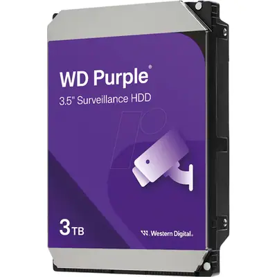 Western Digital 3TB 5400rpm SATA-600 128MB Purple WD34PURZ