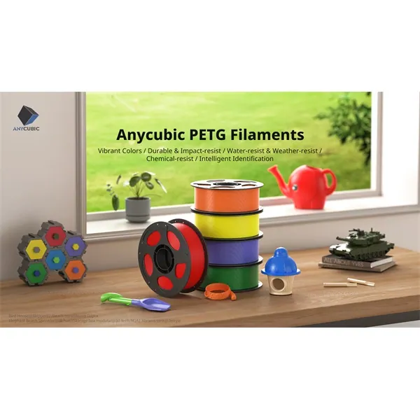 ANYCUBIC 3D Filament - PETG Filament Yellow AHPEVY-102 (Sárga, 1kg) – 2. kép