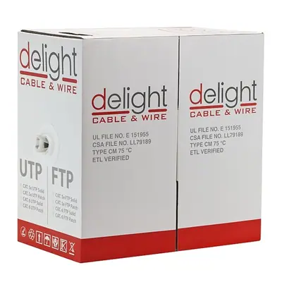 Delight UTP Cat.5e patch kábel, 305m, CCA – 2. kép