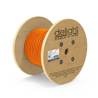 Delight CAT6A S-FTP Installation Cable 500m Orange – 2. kép